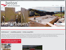 Tablet Screenshot of kellerbauen.at